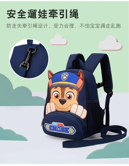 PAW Patrols Anime Chase Schoolbag Skye kawaii Cute nylon Backpack Boy Girl comfort leisure Shoulders Bags Knapsack Surprise gift - GoDiscount