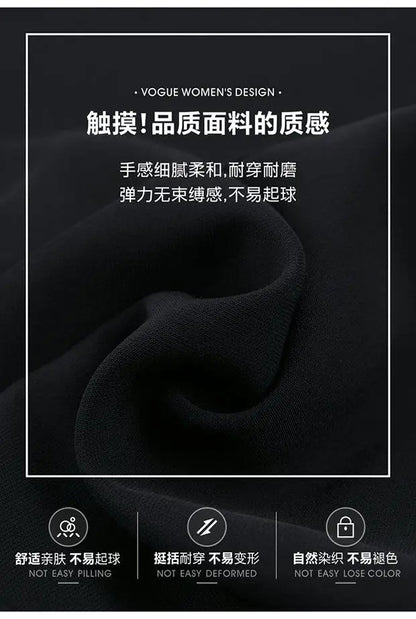 Pantalon Femme Bureau – Pantalon Crayon Slim Uni, Taille Haute, Mode Coréenne, Casual et Élégant pour le Printemps et l'Automne - GoDiscount