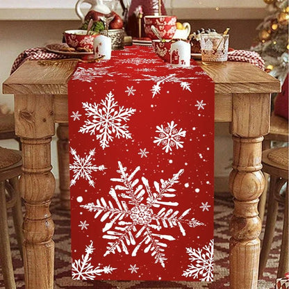 Merry Christmas Table Runner Xmas Table Cover Christmas Decorations For Home 2025 Navidad Natal Gifts New Year 2026 Tablecloth - GoDiscount