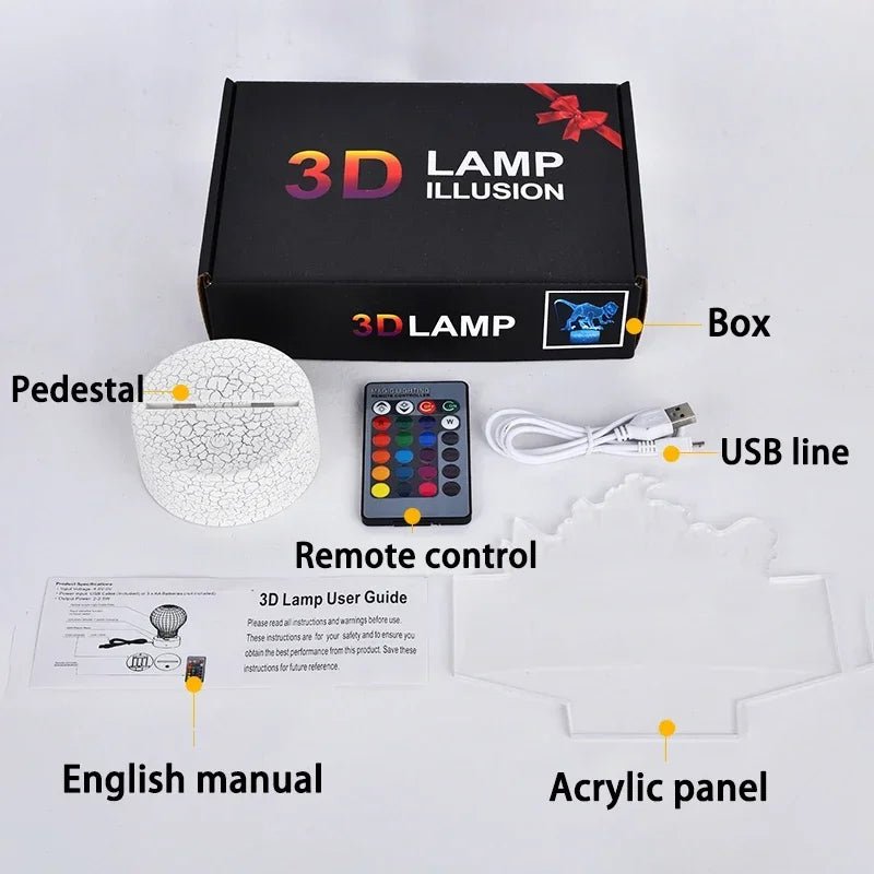 ⭐ Lampe 3D LED Paw Patrol – Chase, Marshall & Rocky | Veilleuse Enfants, Décoration Chambre, Lumière de Table - GoDiscount