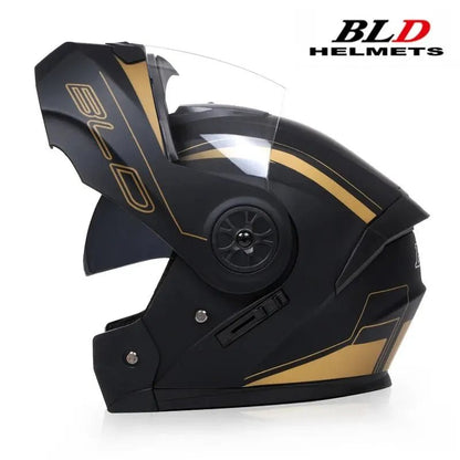 🏍️✨ Casque Moto Modulaire à Lentilles Doubles – Flip Up, Full Face | Motocross Racing Pour Hommes & Femmes - GoDiscount