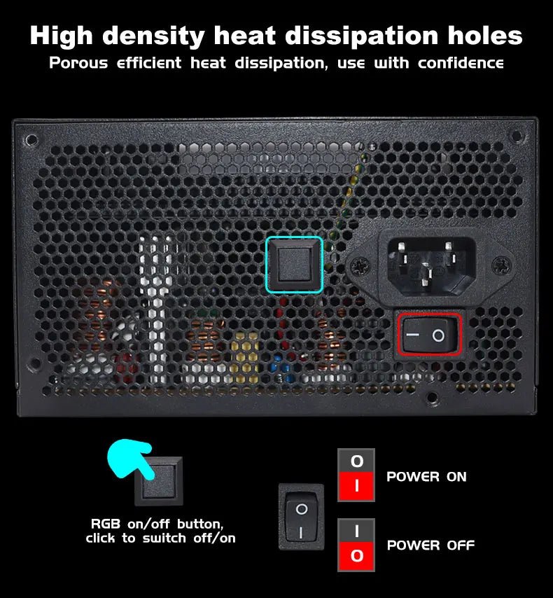 Alimentation PC 1000W Gold – Bloc d’Alimentation Modulaire ATX SKYWINDINTL, Compatible PC Gaming - GoDiscount