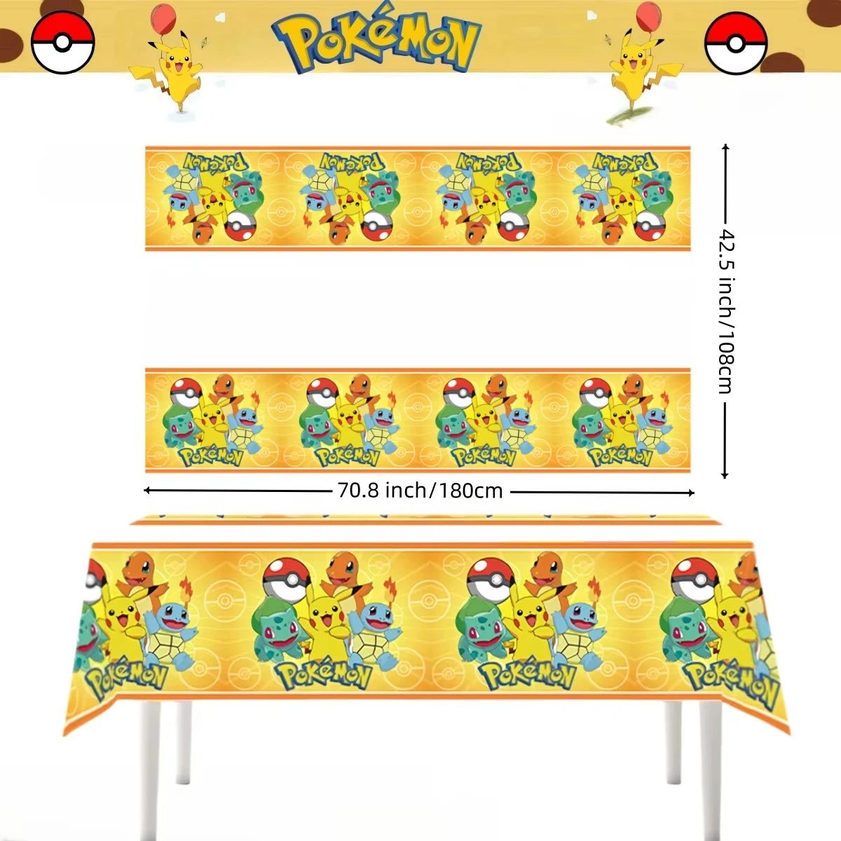 Kit Complet Fête Pokémon – PokéBall, Pikachu, Vaisselle, Autocollants & Cadeaux Enfants - GoDiscount