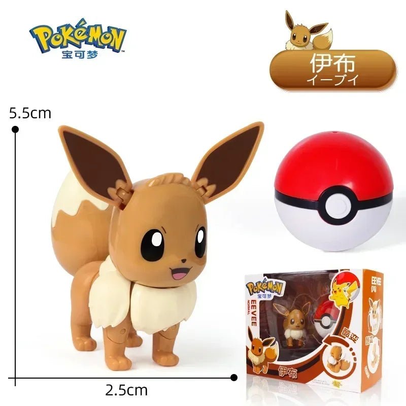 ⭐ Figurines Pokémon + Pokéball – Pikachu, Carapuce, Salamèche - GoDiscount