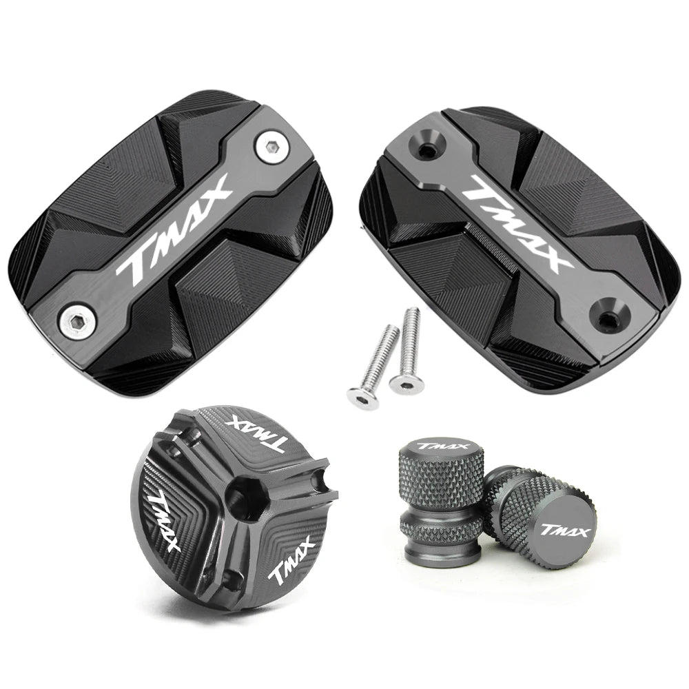 Couvercle Réservoir de Frein Avant CNC pour Yamaha TMAX 500/530/560 – Capot Bouchon d’Huile TECH MAX SX DX - GoDiscount