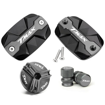Couvercle Réservoir de Frein Avant CNC pour Yamaha TMAX 500/530/560 – Capot Bouchon d’Huile TECH MAX SX DX - GoDiscount