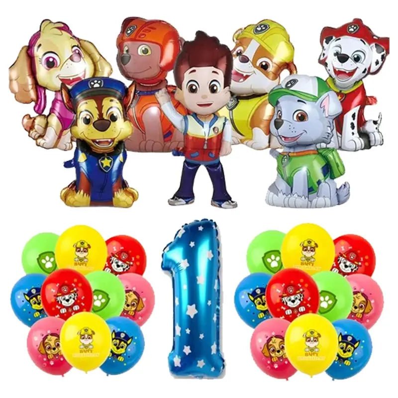 Décoration Anniversaire PAW Patrol – Set Complet Fournitures de Fête : Assiettes, Serviettes, Ballons & Accessoires - GoDiscount