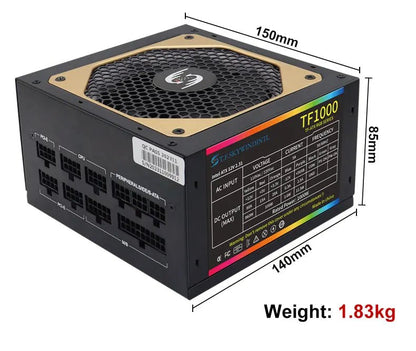Alimentation PC 1000W Gold – Bloc d’Alimentation Modulaire ATX SKYWINDINTL, Compatible PC Gaming - GoDiscount