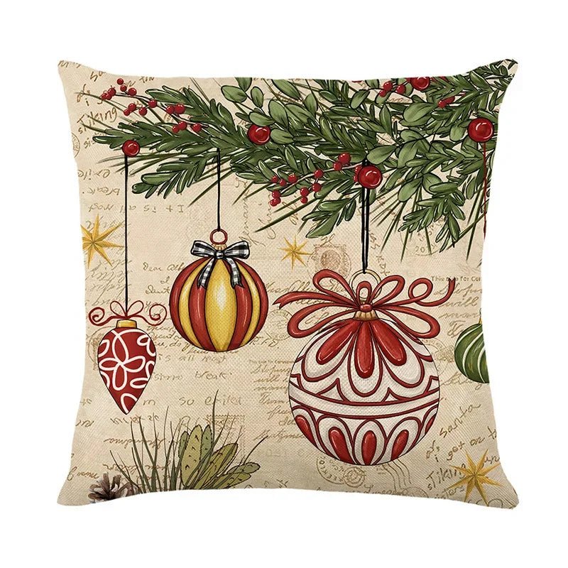 45cm Christmas Decorations Christmas Cushion Cover Pillowcase 2024 for Home Ornament Xmas New Year Christmas Decor 2025 home - GoDiscount