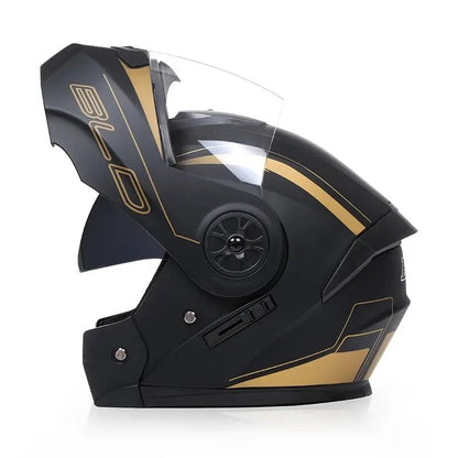 🏍️✨ Casque Moto Modulaire à Lentilles Doubles – Flip Up, Full Face | Motocross Racing Pour Hommes & Femmes - GoDiscount