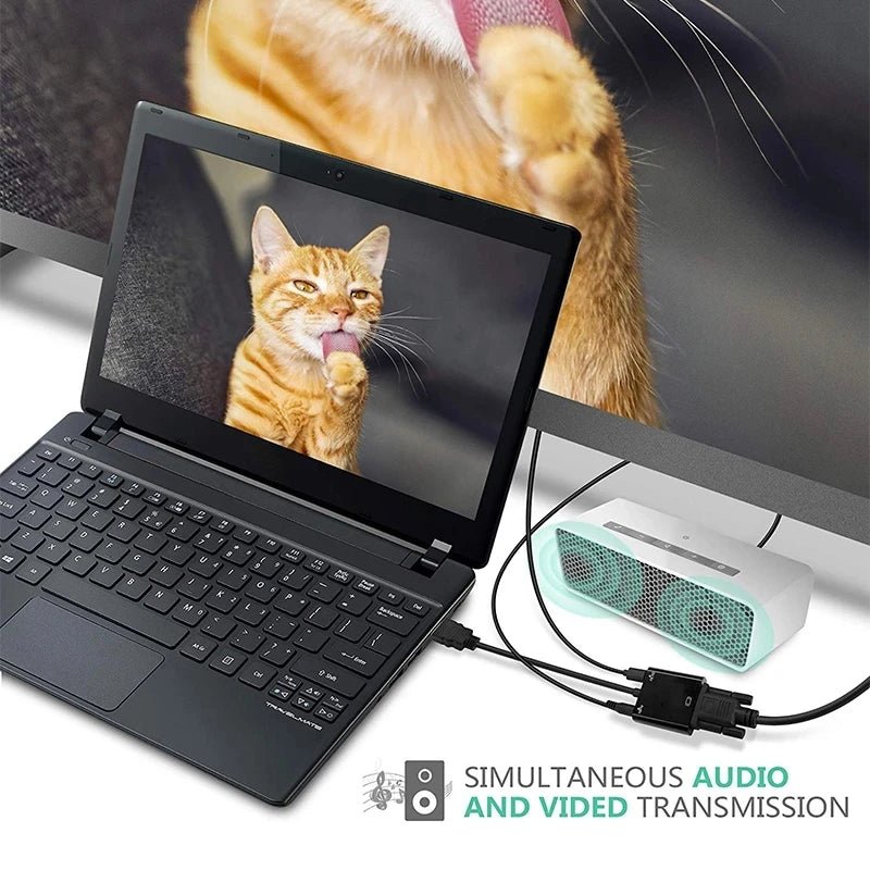 Adaptateur HDMI vers VGA 1080P avec Audio - GoDiscount