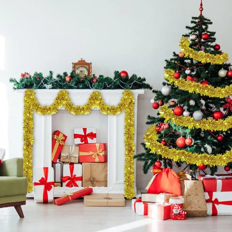 🎀✨ Ruban Or & Rouge 1.5/30M – Guirlande Noël, Sapin, Anniversaire & Mariage | Déco Fêtes DIY - GoDiscount