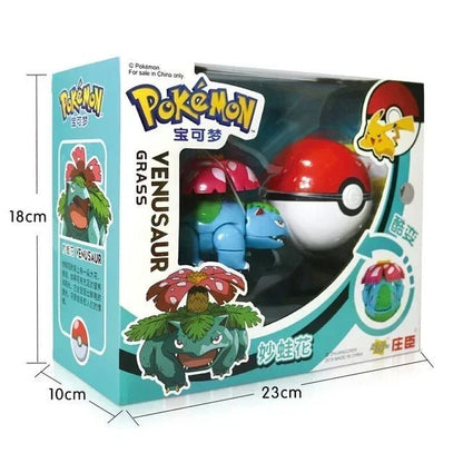 ⭐ Figurines Pokémon + Pokéball – Pikachu, Carapuce, Salamèche - GoDiscount