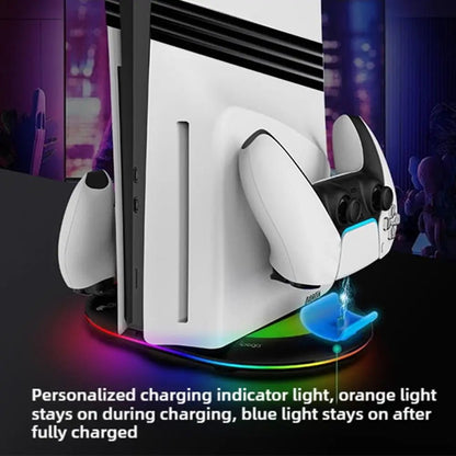 Support Vertical RGB pour PS5 Slim/Pro avec Système de Refroidissement – Accessoire Gaming - GoDiscount