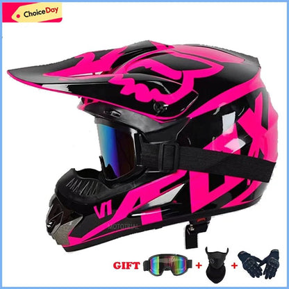 🏍️🎉 Casque Moto Enfant – Casco Moto Off - Road DOT | Protection Sécurisée pour Jeunes & Ados - GoDiscount