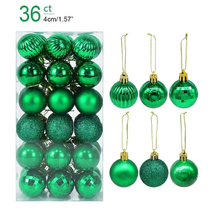 1box Christmas Balls Christmas Tree Ornaments Ball Xmas Hanging Tree Pendants Home Party Decor 2026 New Year Gift Noel Navidad - GoDiscount