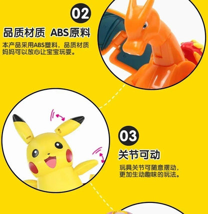 ⭐ Figurines Pokémon + Pokéball – Pikachu, Carapuce, Salamèche - GoDiscount