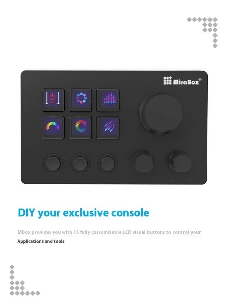 Mirabox N3 Streamdeck Keypad Screen Knob Customization Macro Mini Keyboard Visual Desktop Console For Desktop Computer Gifts - GoDiscount