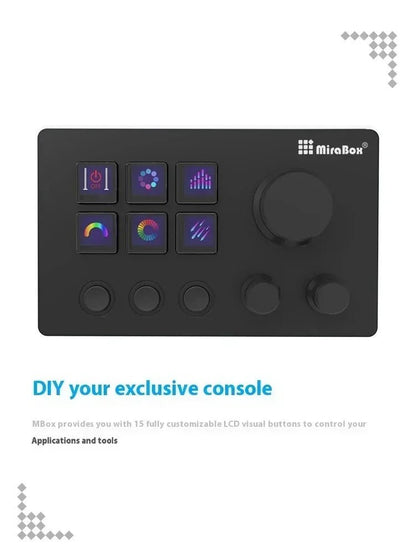 Mirabox N3 Streamdeck Keypad Screen Knob Customization Macro Mini Keyboard Visual Desktop Console For Desktop Computer Gifts - GoDiscount