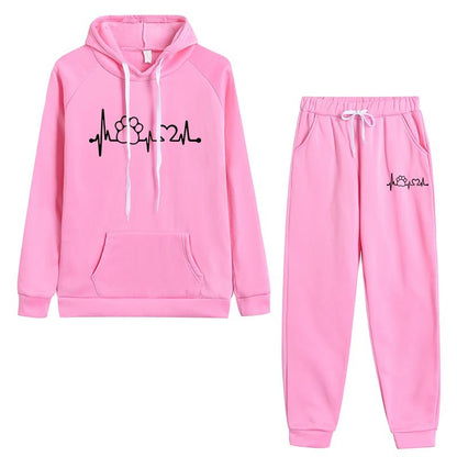 ⭐ Ensemble Femme 2 Pièces Printemps/Automne – Hoodie Pull - over + Pantalon Jogging | Tenue Décontractée & Sport Polerones de Mujer - GoDiscount