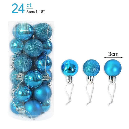 1box Christmas Balls Christmas Tree Ornaments Ball Xmas Hanging Tree Pendants Home Party Decor 2026 New Year Gift Noel Navidad - GoDiscount