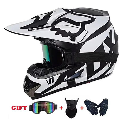 🏍️🎉 Casque Moto Enfant – Casco Moto Off - Road DOT | Protection Sécurisée pour Jeunes & Ados - GoDiscount