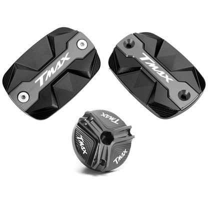 Couvercle Réservoir de Frein Avant CNC pour Yamaha TMAX 500/530/560 – Capot Bouchon d’Huile TECH MAX SX DX - GoDiscount