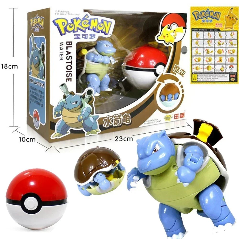 ⭐ Figurines Pokémon + Pokéball – Pikachu, Carapuce, Salamèche - GoDiscount