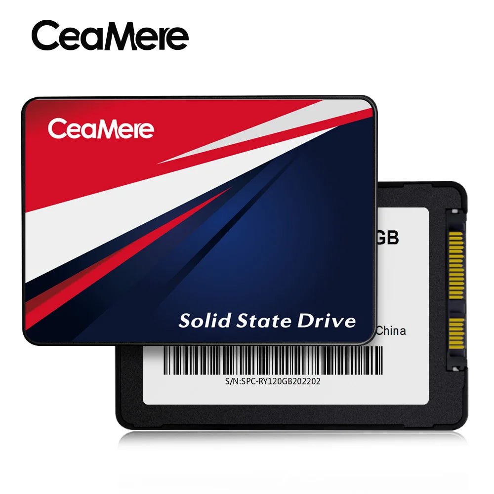 ⭐ SSD CeaMere SATA III 2.5" – 120GB à 480GB (Lot de 5 à 20) | Disque SSD pour PC Portable & Ordinateur de Bureau - GoDiscount