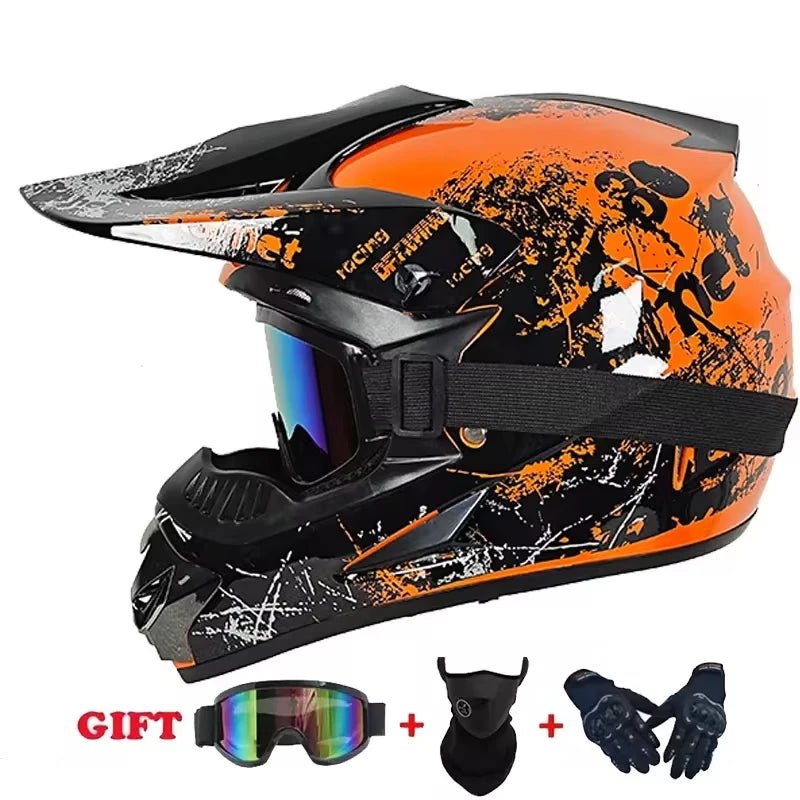 🏍️🎉 Casque Moto Enfant – Casco Moto Off - Road DOT | Protection Sécurisée pour Jeunes & Ados - GoDiscount