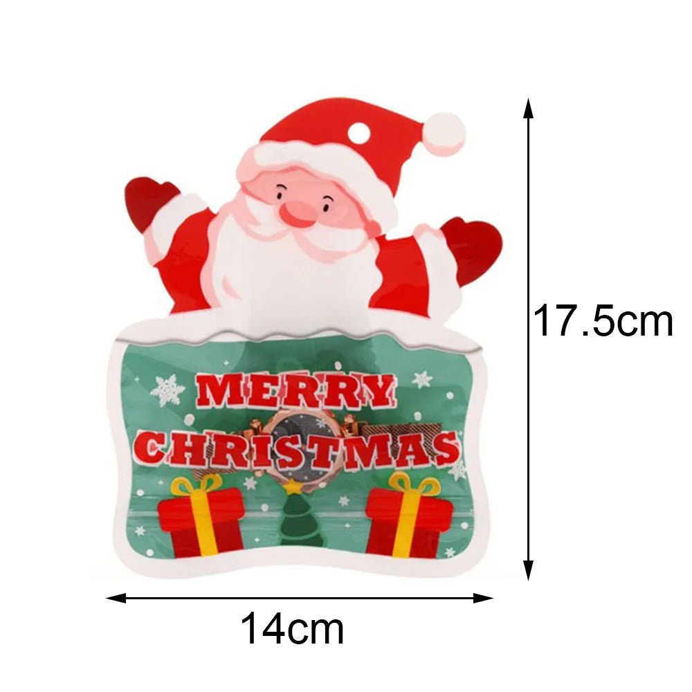 Red and Green Merry Christmas Banner Christmas Sign Garlands Santa Claus Snowman Christmas Party Decorations Xmas Gift New Year - GoDiscount