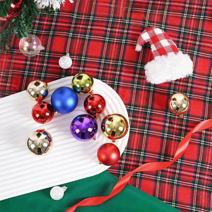 24Pcs 3/4/6CM Christmas Balls Big Ball Christmas Tree Pendant Ornaments for Party Decor 2025 New Year Navidad Gifts Accessory - GoDiscount