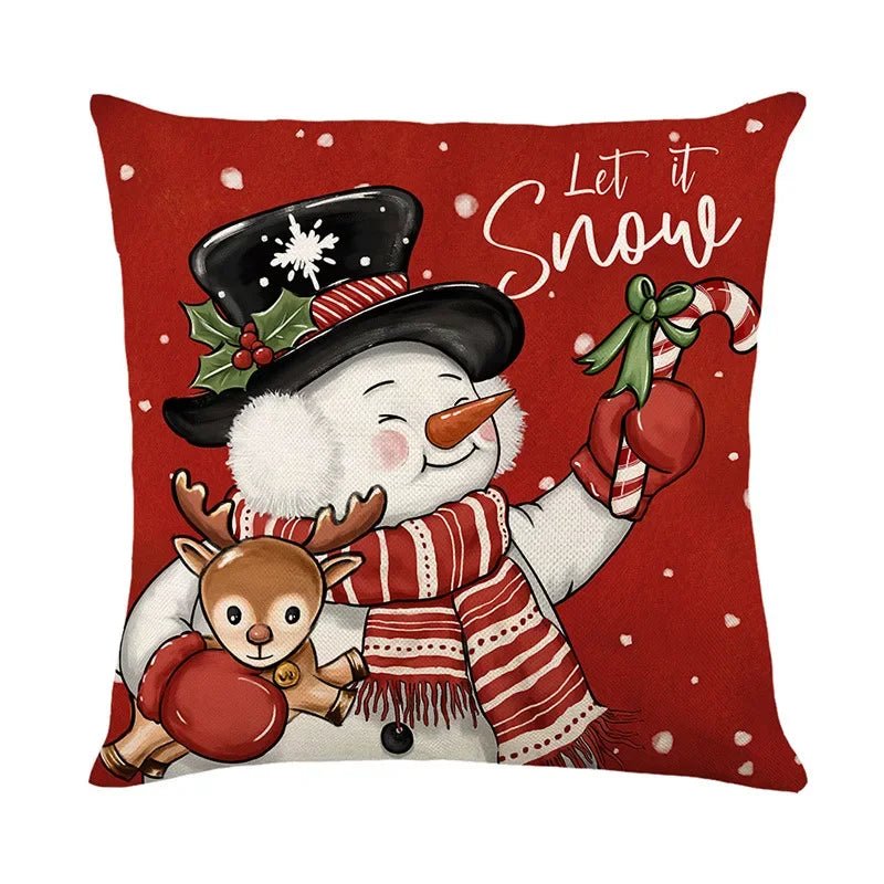 45cm Christmas Decorations Christmas Cushion Cover Pillowcase 2024 for Home Ornament Xmas New Year Christmas Decor 2025 home - GoDiscount