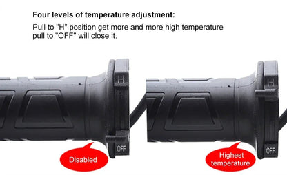 🔥 Poignées Chauffantes Moto 22mm – Chauffage Réglable, Confort Hiver pour Scooter & Moto 🔥⚡ - GoDiscount