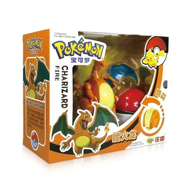 ⭐ Figurines Pokémon + Pokéball – Pikachu, Carapuce, Salamèche - GoDiscount