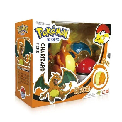 ⭐ Figurines Pokémon + Pokéball – Pikachu, Carapuce, Salamèche - GoDiscount