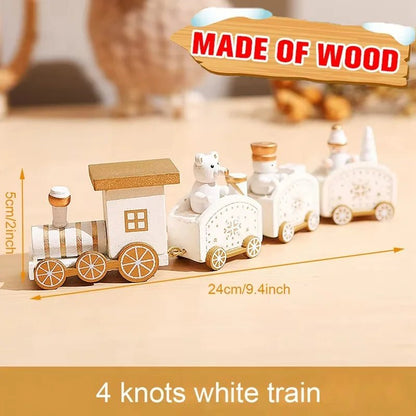 Christmas Decorations 2025 Christmas Wooden Train Xmas Tree Ornament Navidad Noel Home Decor New Year's Eve Decorations Kid Gift - GoDiscount