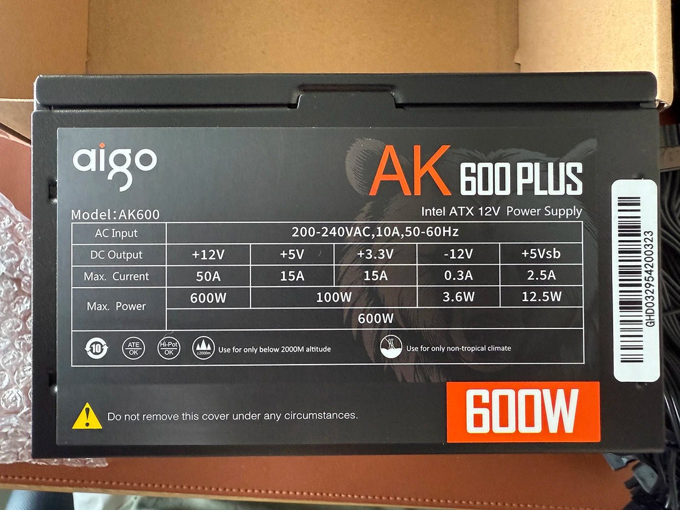 Alimentation PC Gaming Aigo AK 500W–1000W – PSU ATX 220V avec Ventilateur RGB 120mm | Bureau, Gaming & Mining BTC - GoDiscount