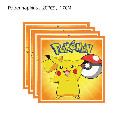 Kit Complet Fête Pokémon – PokéBall, Pikachu, Vaisselle, Autocollants & Cadeaux Enfants - GoDiscount