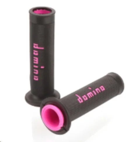 🏍️💥 Poignées Moto 22/24mm – GEL Domino Grip en Caoutchouc, 4 Couleurs pour KTM, Yamaha, Pit Bike, Motocross - GoDiscount