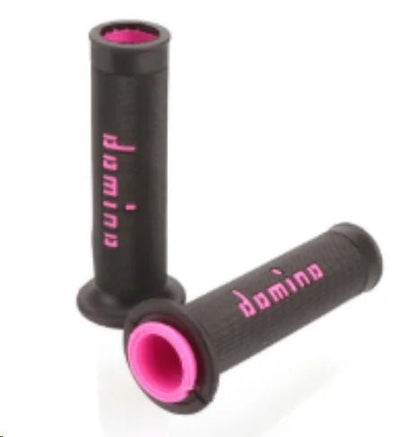 🏍️💥 Poignées Moto 22/24mm – GEL Domino Grip en Caoutchouc, 4 Couleurs pour KTM, Yamaha, Pit Bike, Motocross - GoDiscount