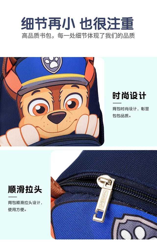 PAW Patrols Anime Chase Schoolbag Skye kawaii Cute nylon Backpack Boy Girl comfort leisure Shoulders Bags Knapsack Surprise gift - GoDiscount