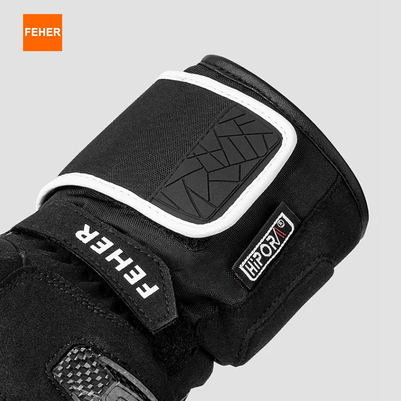 🏍️❄️ Gants Moto Hiver – Cuir Dermal, Protection Carbone | Gants Étanches & Coupe - vent pour Riders - GoDiscount