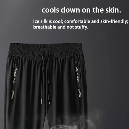 Pantalon de Running Homme – Pantalon de Sport à Séchage Rapide, Zippé, Pour Jogging, Fitness et Activités Extérieures - GoDiscount