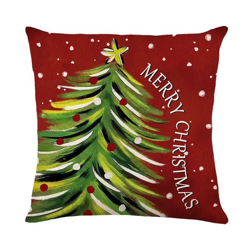 45cm Christmas Decorations Christmas Cushion Cover Pillowcase 2024 for Home Ornament Xmas New Year Christmas Decor 2025 home - GoDiscount