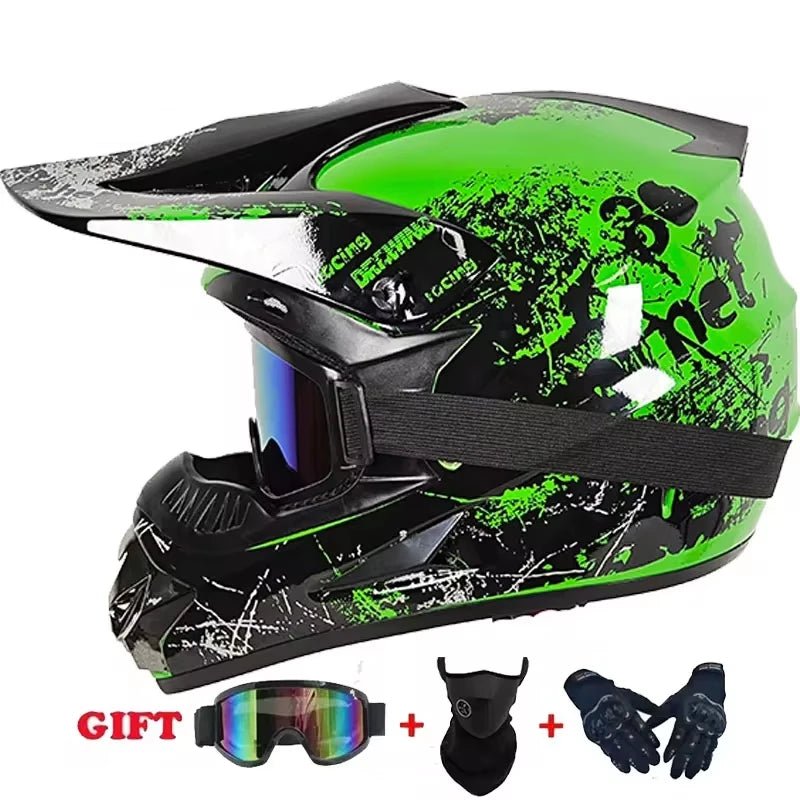 🏍️🎉 Casque Moto Enfant – Casco Moto Off - Road DOT | Protection Sécurisée pour Jeunes & Ados - GoDiscount