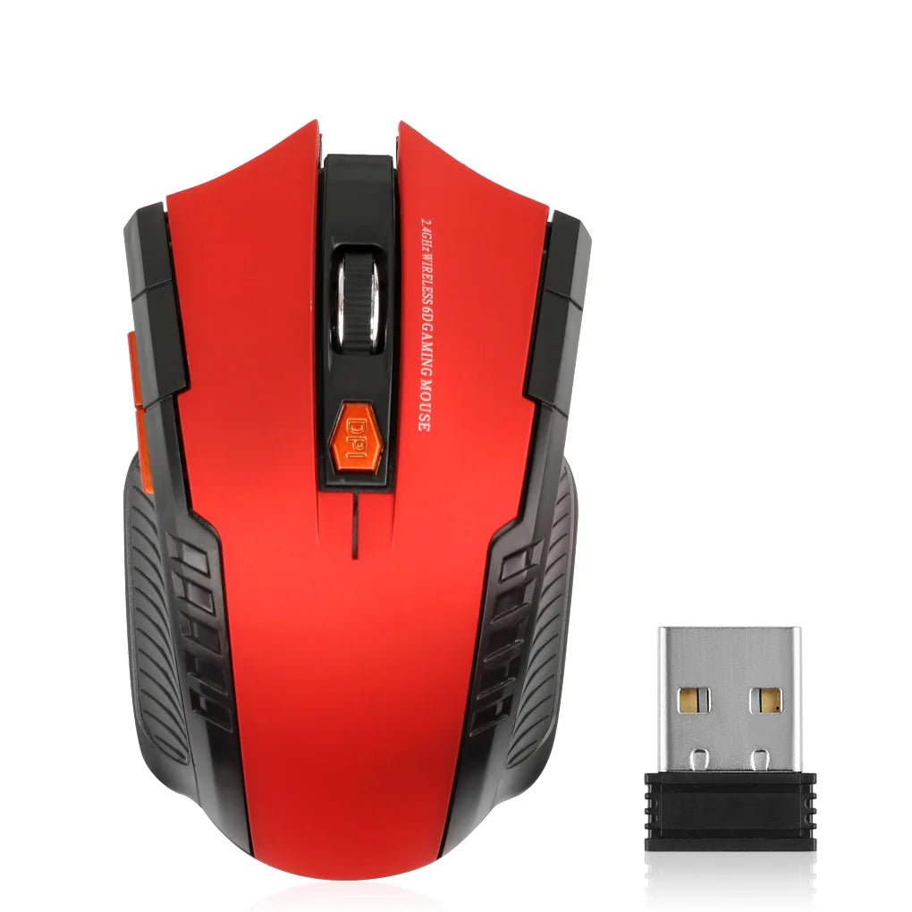 Souris Sans Fil 2.4G 1600DPI – Souris Optique Gamer 6 Boutons pour PC & Ordinateur Portable - GoDiscount