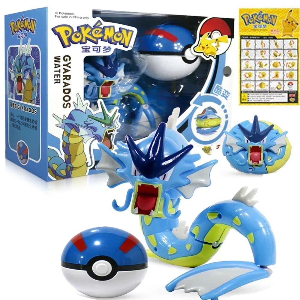 ⭐ Figurines Pokémon + Pokéball – Pikachu, Carapuce, Salamèche - GoDiscount