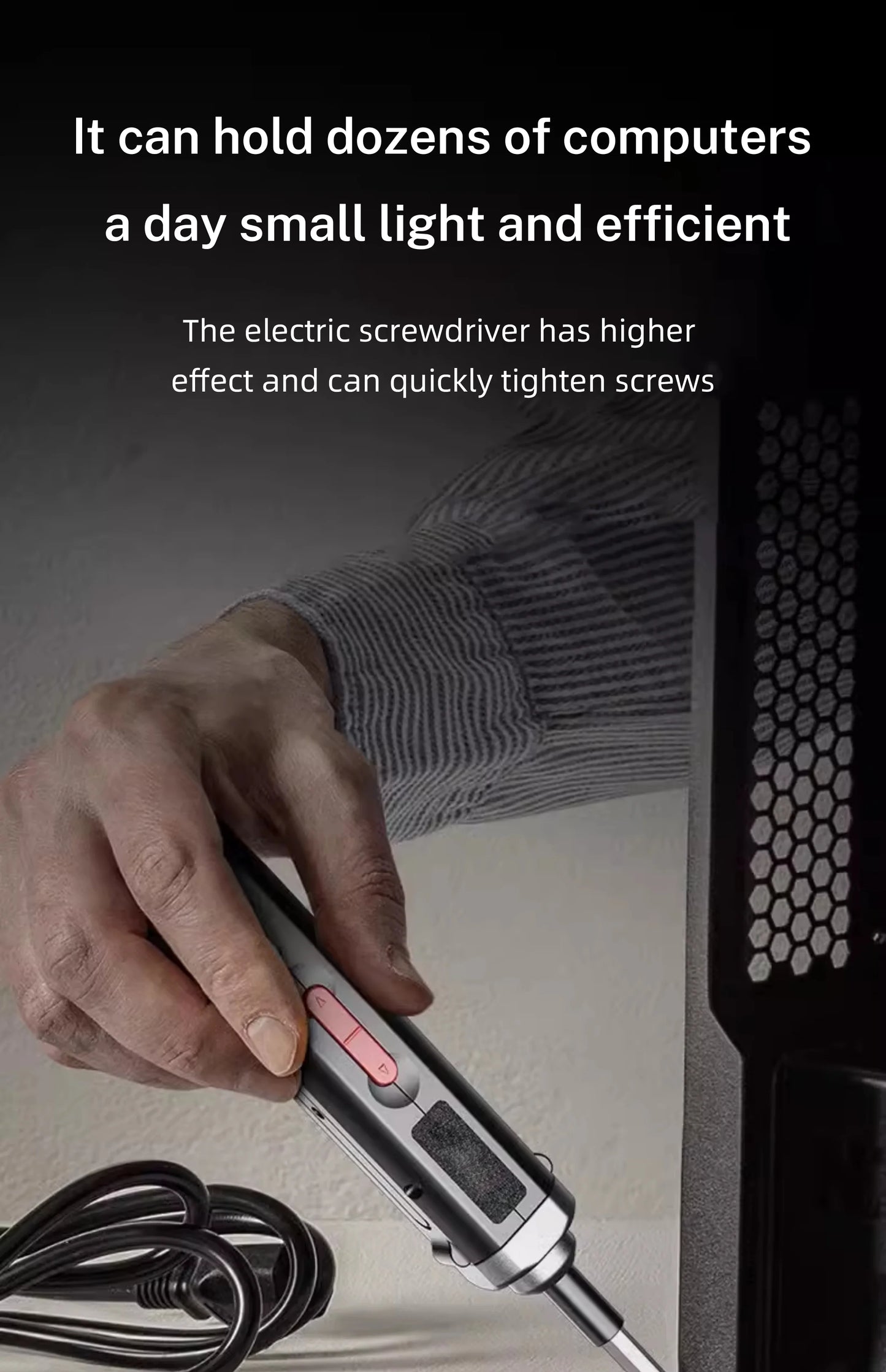 ⚡🔧 Tournevis Électrique Sans Fil – Rechargeable USB | Kit de Réparation Maison avec LED - GoDiscount