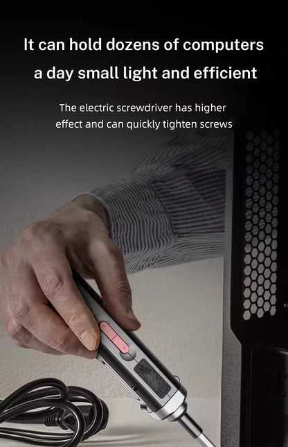 ⚡🔧 Tournevis Électrique Sans Fil – Rechargeable USB | Kit de Réparation Maison avec LED - GoDiscount
